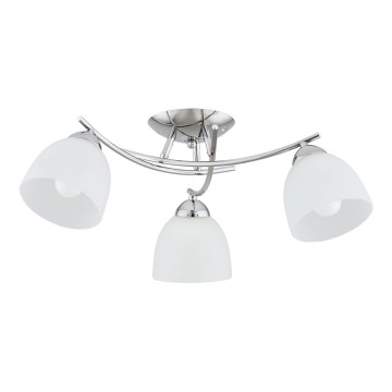 Aufbauleuchte SEVA 3xE27/15W/230V glänzendes Chrom