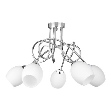 Aufbauleuchte TWIST WHITE 5xE14/40W/230V
