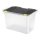 Aufbewahrungsbox 54 l schwarz/klar