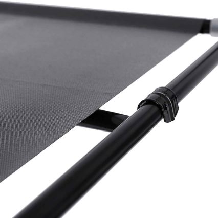 Aufbewahrungsschrank aus Stoff mit Regalen und Kleiderstange MATIS 150x175 cm grau