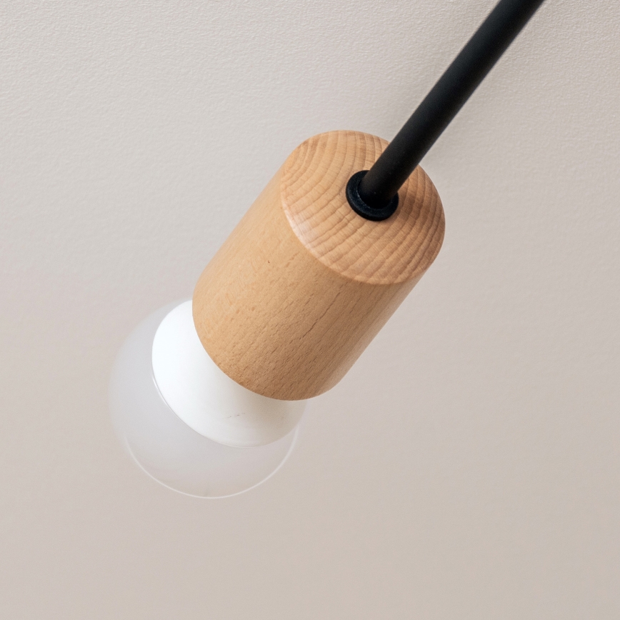 Aufgesetzte Deckenleuchte CAMBRIDGE 4xE27/15W/230V aus Kiefernholz