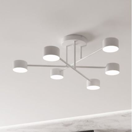 Aufgesetzte Deckenleuchte HALO 6xGX53/10W/230V, weiß