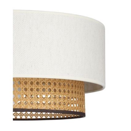 Aufgesetzte Deckenleuchte NATIA 1xE27/60W/230V weiß/braun