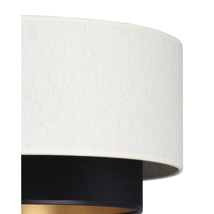 Aufgesetzte Deckenleuchte NATIA 1xE27/60W/230V weiß/schwarz