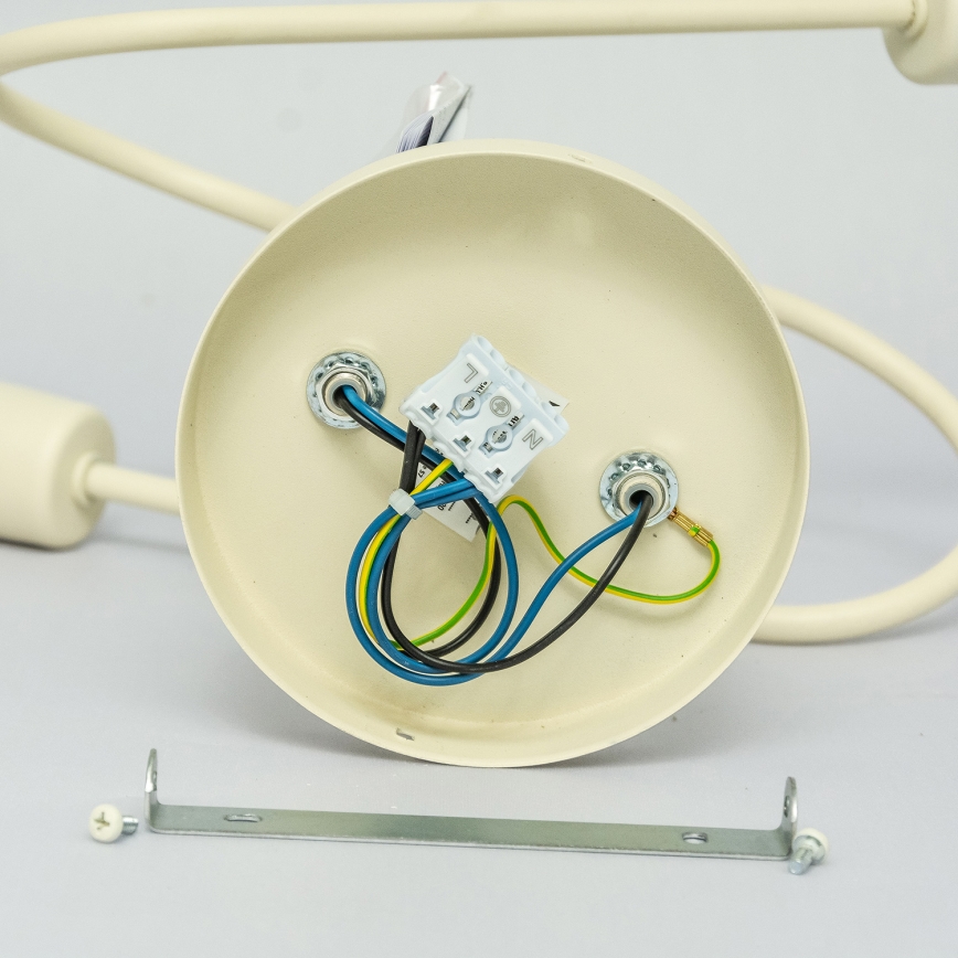 Aufgesetzte Deckenleuchte OXFORD 2xE27/15W/230V cremefarben