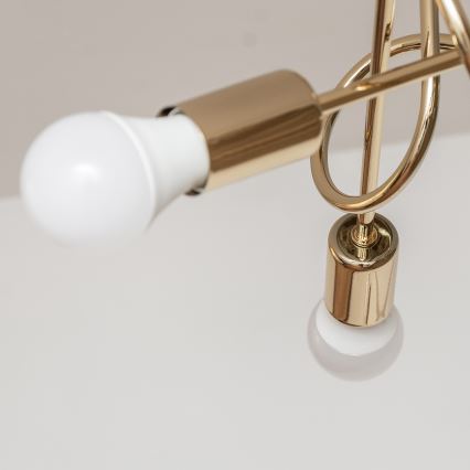 Aufgesetzte Deckenleuchte OXFORD 3xE27/15W/230V goldfarben