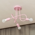 Aufgesetzte Deckenleuchte OXFORD 3xE27/15W/230V rosa