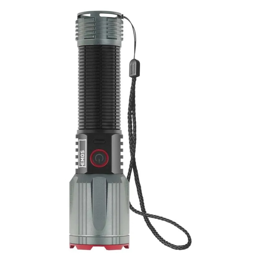 Aufladbare LED-Metall-Taschenlampe LED/5V 3000 glänzend 5000 mAh IP43