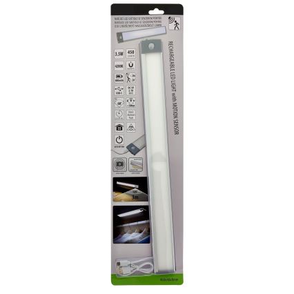 Aufladbare LED-Möbelbeleuchtung mit Sensor LED/3,5W/5V USB 800 mAh 4200K 46 cm