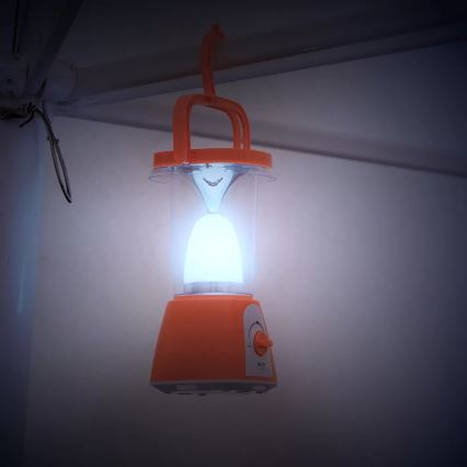 Dimmbare, aufladbare LED-Solarleuchte mit Powerbank-Funktion LED/230V 710 glänzend 1600 mAh