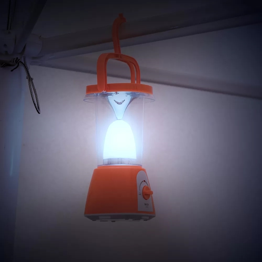 Dimmbare, aufladbare LED-Solarleuchte mit Powerbank-Funktion LED/230V 710 glänzend 1600 mAh