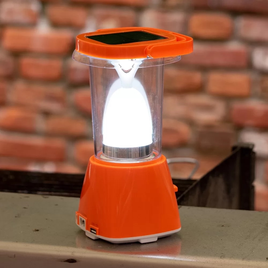 Dimmbare, aufladbare LED-Solarleuchte mit Powerbank-Funktion LED/230V 710 glänzend 1600 mAh