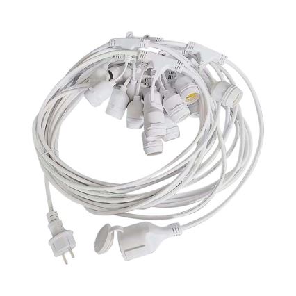 Außen chain STRING 15xE27/40W/230V 15m IP65