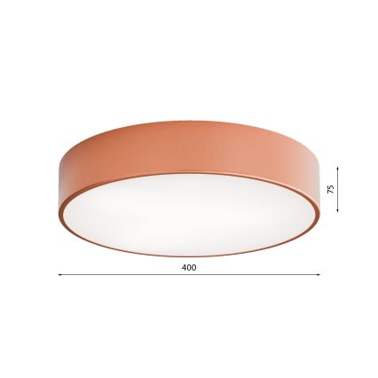 Außen-Deckenleuchte mit Sensor CLEO 3xE27/24W/230V Ø 40 cm Kupfer IP54