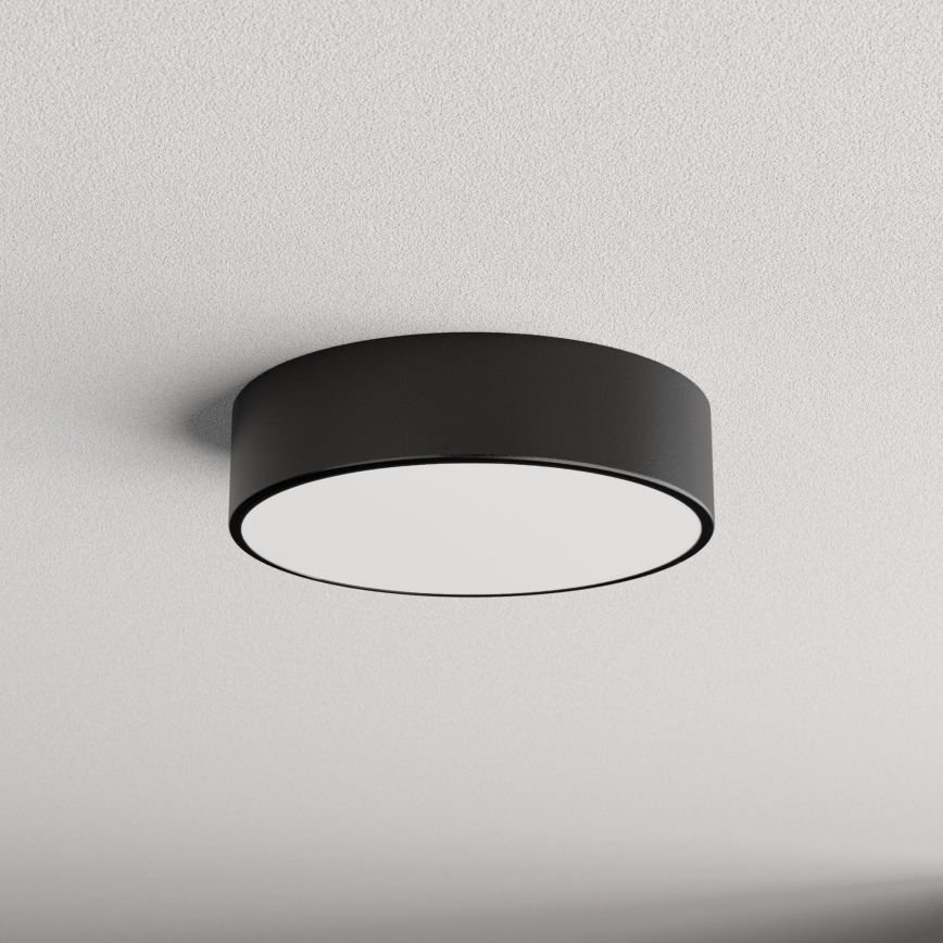 Außen-Deckenleuchte mit einem Sensor CLEO 2xE27/24W/230V d. 30 cm schwarz IP54