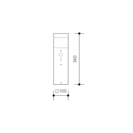 Außen-Sensorleuchte GARD 1xE14/60W/230V IP44