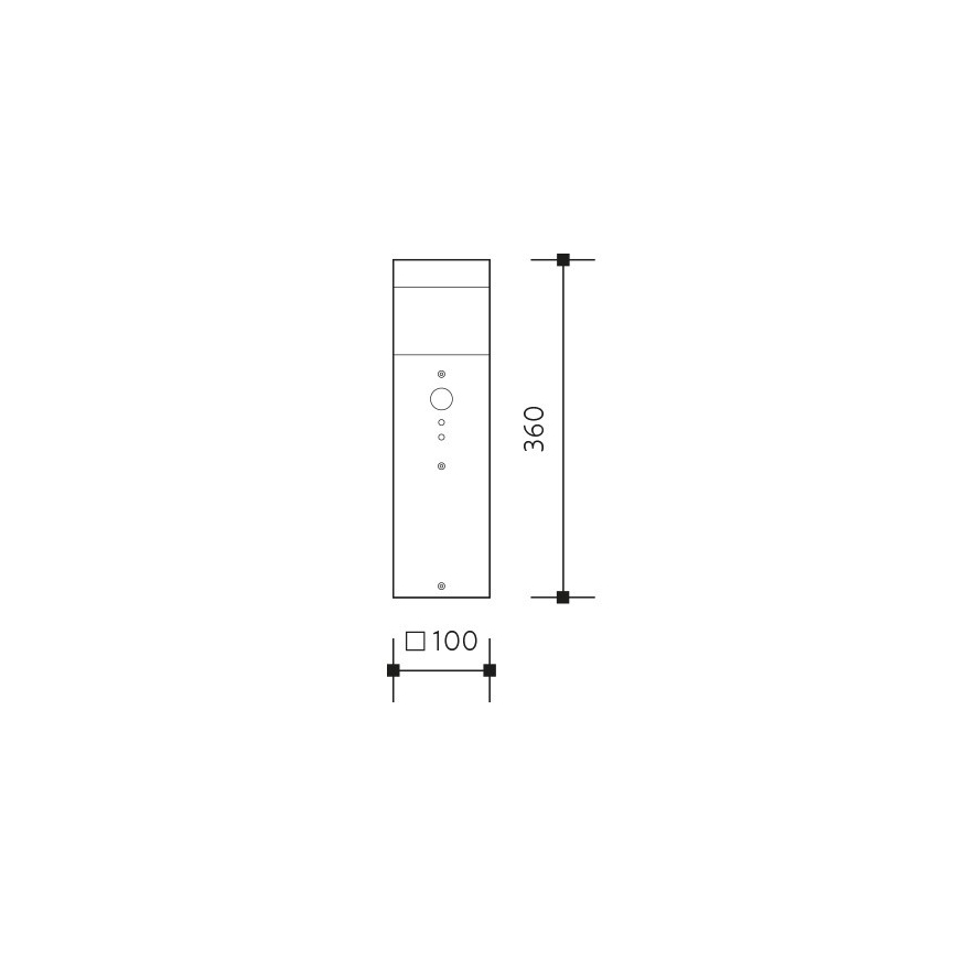 Außen-Sensorleuchte GARD 1xE14/60W/230V IP44