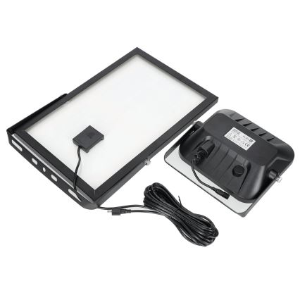 Außen-Solarstrahler mit Sensor LED/30W/6,4V 4000K IP65 6000 mAh + Fernbedienung