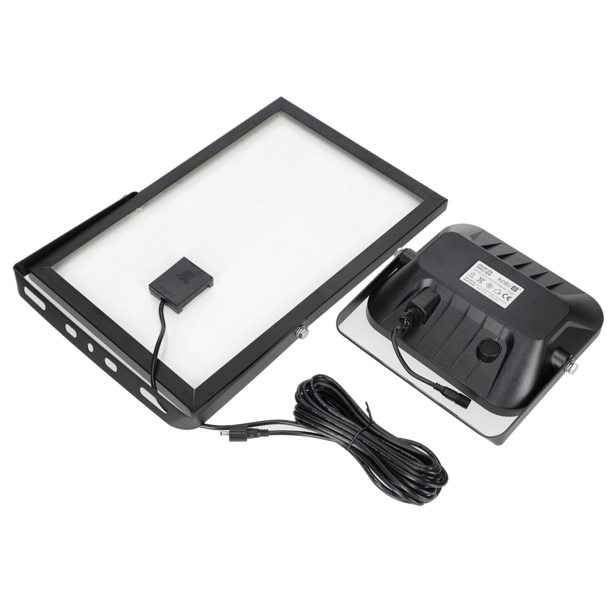 Außen-Solarstrahler mit Sensor LED/30W/6,4V 4000K IP65 6000 mAh + Fernbedienung