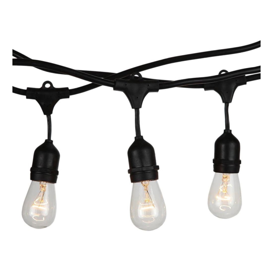 Außenkette STRING 15m 15xE27/25W/230V IP54