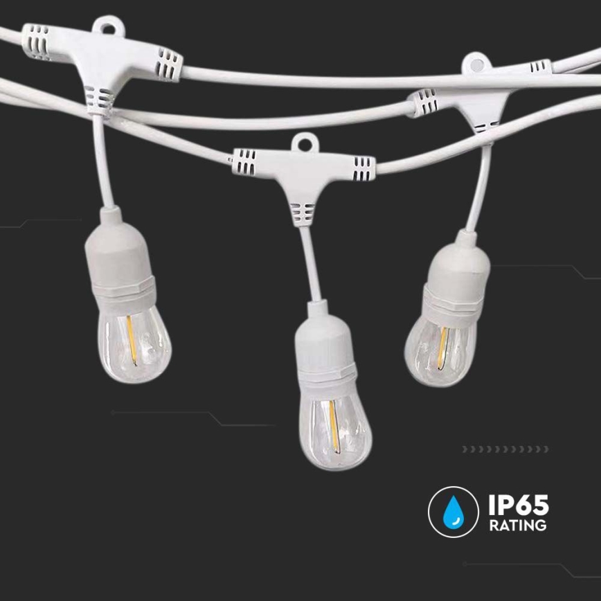 Außenkette STRING 15xE27/40W/230V 15m IP65