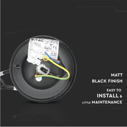 Außenkronleuchter an Kette 1xE27/40W/230V IP44 schwarz