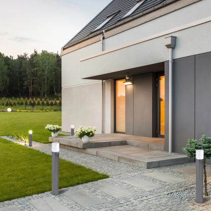 Außenleuchte DALLAS 1xE27/12W/230V IP44 44 cm Anthrazit