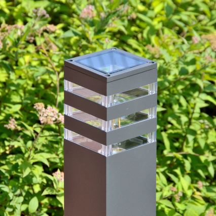 Außenleuchte TEKSAS 1xE27/12W/230V IP44 44 cm Anthrazit