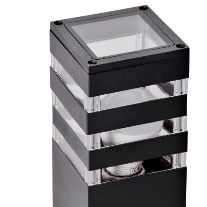 Außenleuchte TEKSAS 1xE27/12W/230V IP44 44 cm Anthrazit