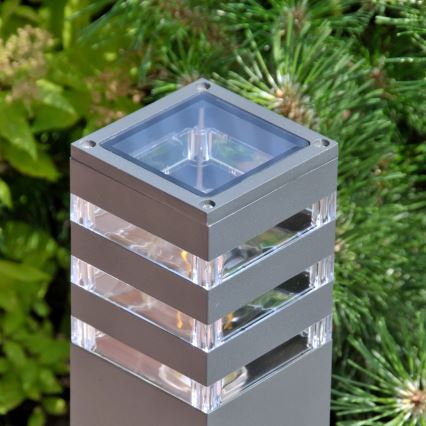 Außenleuchte TEKSAS 1xE27/12W/230V IP44 74 cm Anthrazit