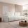 Ausklappbares, gepolstertes 3-Sitzer-Sofa ALMADA mit Stauraum, Beige
