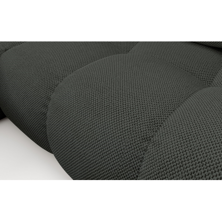 ALMADA Ecksofa (L‑Form), ausziehbar mit Schlaffunktion, gepolstert, mit Stauraum, links, Anthrazit