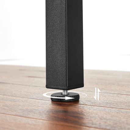 Ausziehbarer Esstisch ELDUR Braun/Schwarz