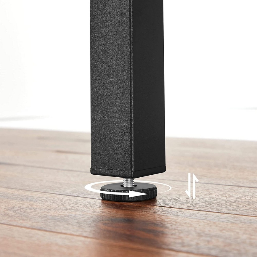 Ausziehbarer Esstisch ELDUR Braun/Schwarz