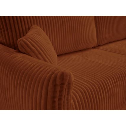 Ausziehbares Zweisitzer-Sofa FRIDA in Braun