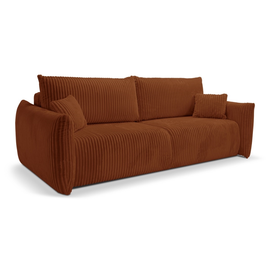Ausziehbares Zweisitzer-Sofa FRIDA in Braun
