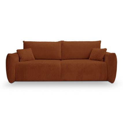 Ausziehbares Zweisitzer-Sofa FRIDA in Braun