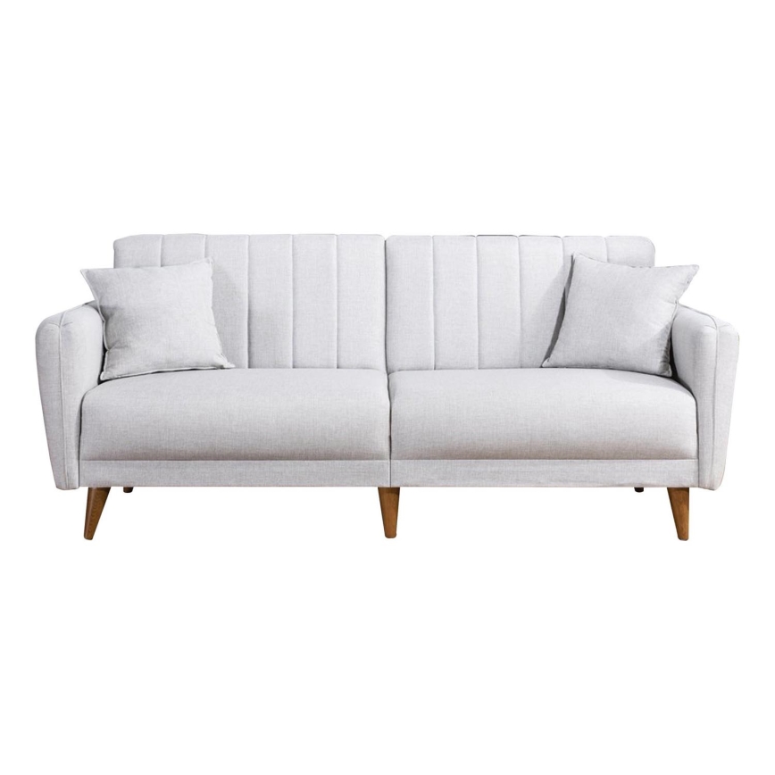 Ausziehbares 2‑sitziges Sofa KITO, cremefarben
