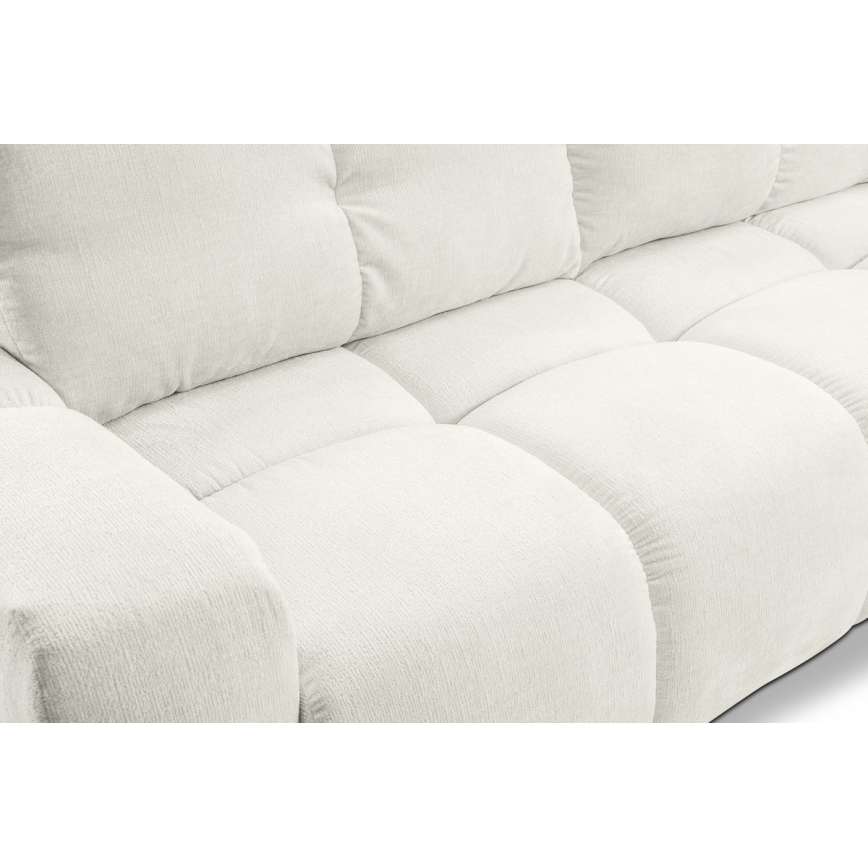 Ausziehbares Polstersofa für drei Personen mit Stauraum ALMADA in Beige