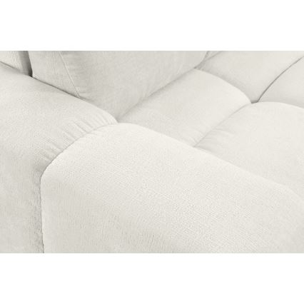Ausziehbares Polstersofa für drei Personen mit Stauraum ALMADA in Beige