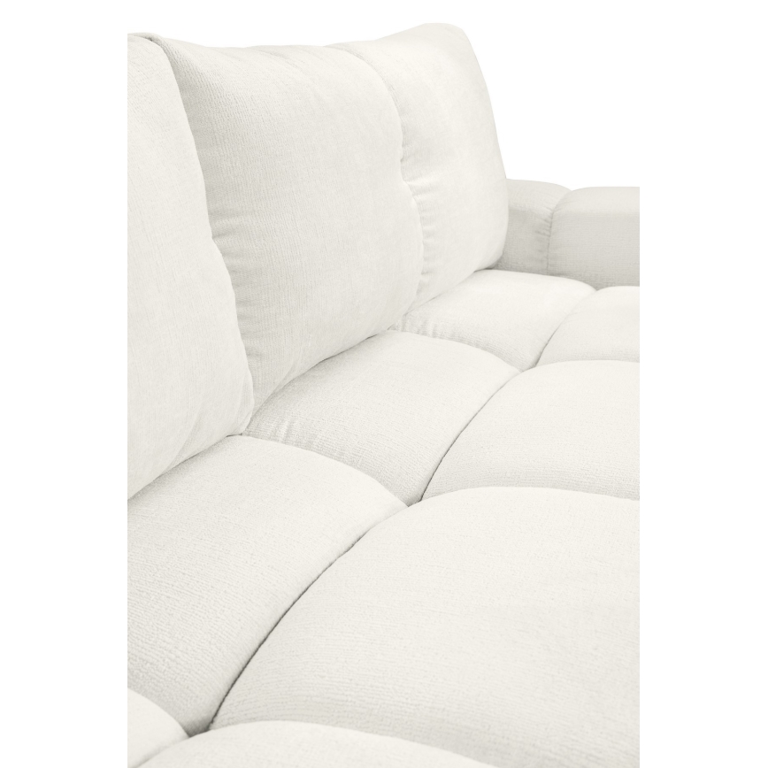Ausziehbares Polstersofa für drei Personen mit Stauraum ALMADA in Beige