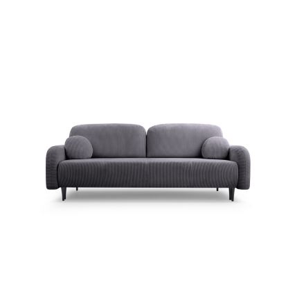 Ausziehbares, gepolstertes Dreisitzer-Sofa CLOUDY in Grau