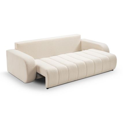 Ausziehbares Dreisitzsofa DESIO in Beige