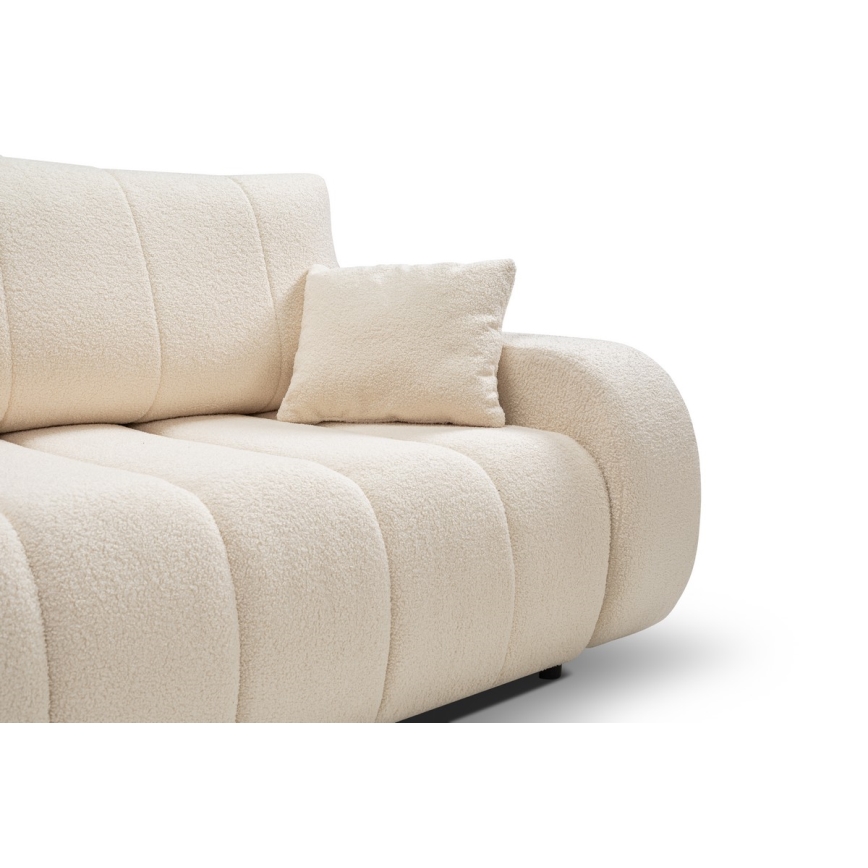 Ausziehbares Dreisitzsofa DESIO in Beige