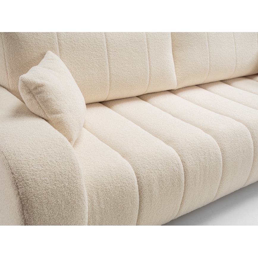 Ausziehbares Dreisitzsofa DESIO in Beige