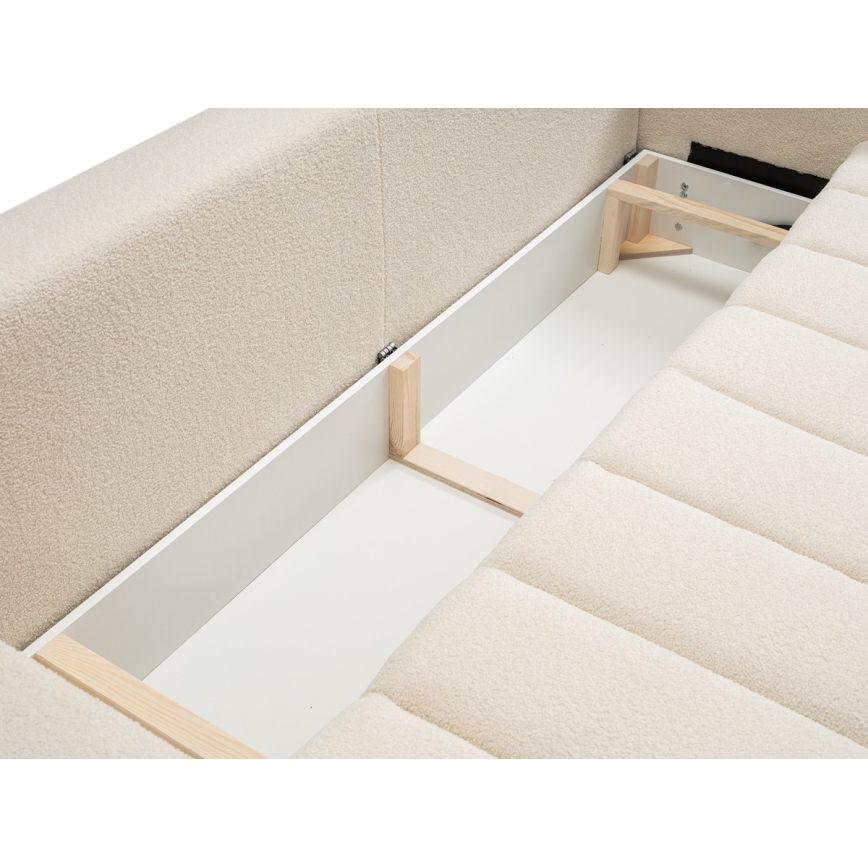 Ausziehbares Dreisitzsofa DESIO in Beige