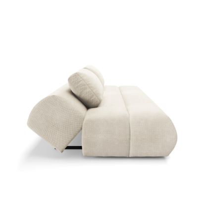 Ausziehbares Dreisitzer-Sofa FANO in Creme