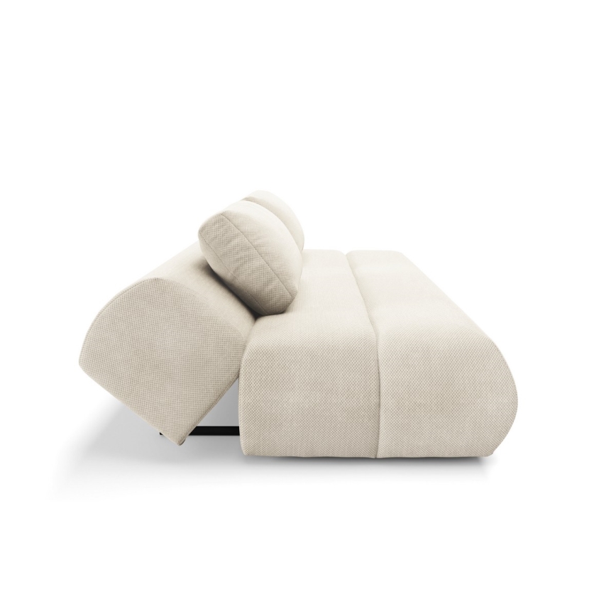 Ausziehbares Dreisitzer-Sofa FANO in Creme