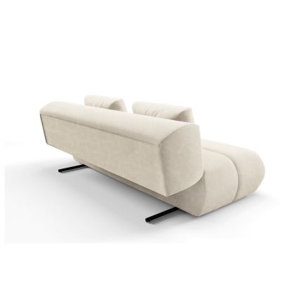 Ausziehbares Dreisitzer-Sofa FANO in Creme