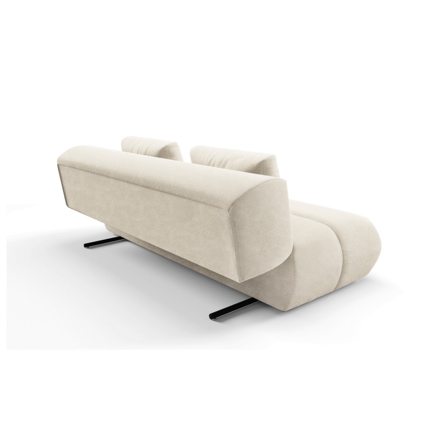 Ausziehbares Dreisitzer-Sofa FANO in Creme